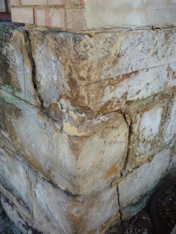 Old Limestone Foundation Settlement